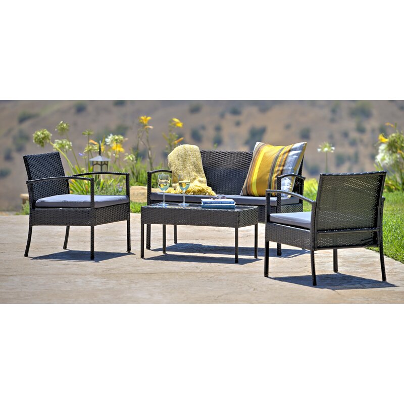 Stickel 3 piece rattan seating sale